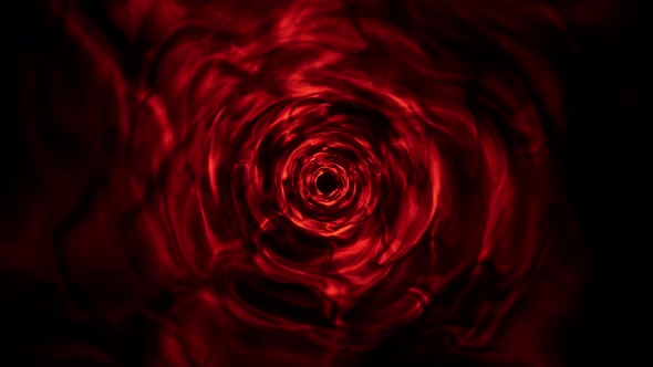 Abstract Dark Red Silk Tunnel Effect 4K 01