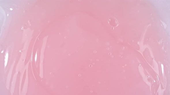 Liquid Cream Pink Cosmetic Texture