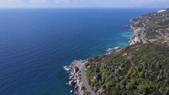 Turkey Mountain Coastline  Shore Mediterranean Sea