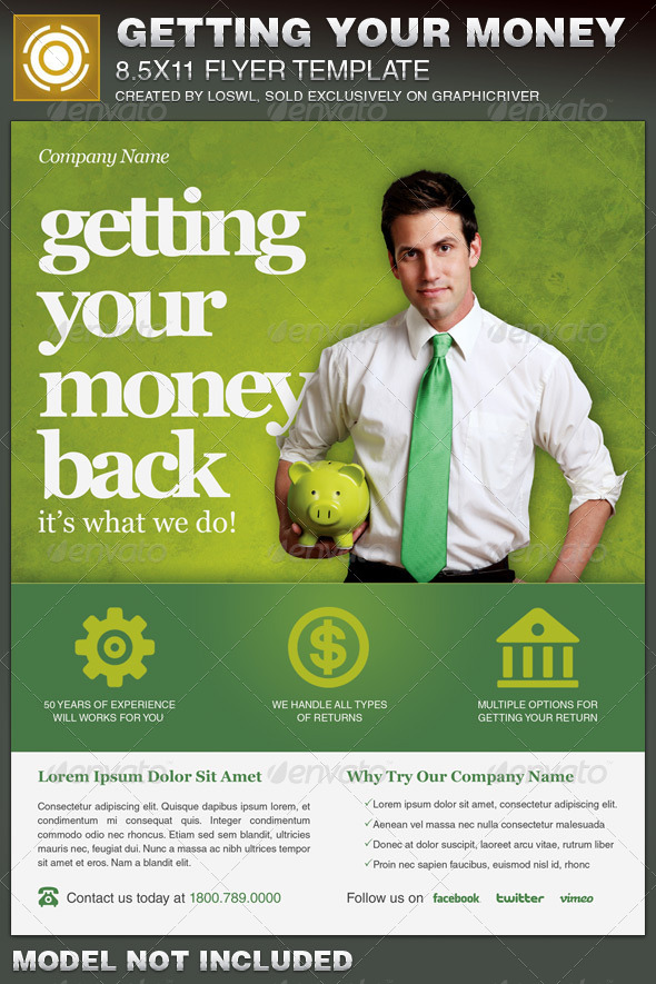 Getting Your Money Back Tax Flyer Template