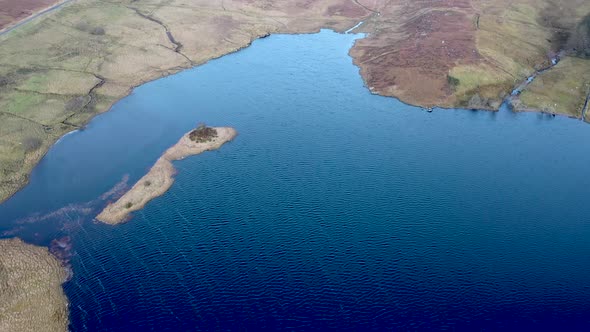 Flying Above Lough EA Between Ballybofey Glenties Donegal  Ireland