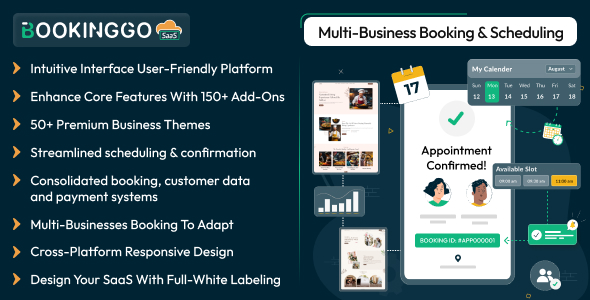 BookingGo SaaS - Multi Business Appointment Booking and Scheduling