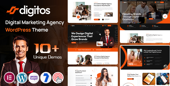 Digitos - Digital Agency WordPress Theme
