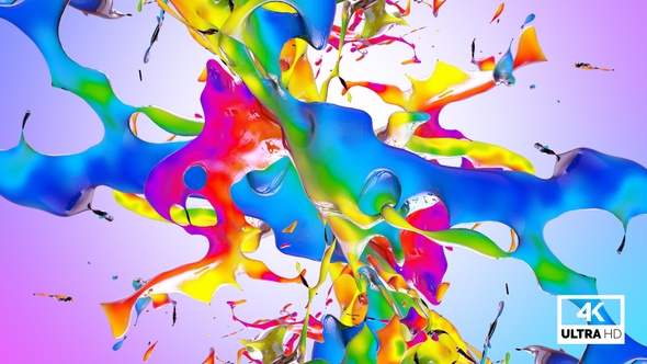 Multicolor Paint Splash Collision alt