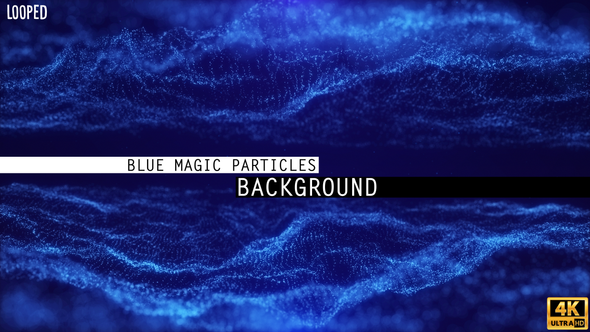 Blue Magic Particles Background