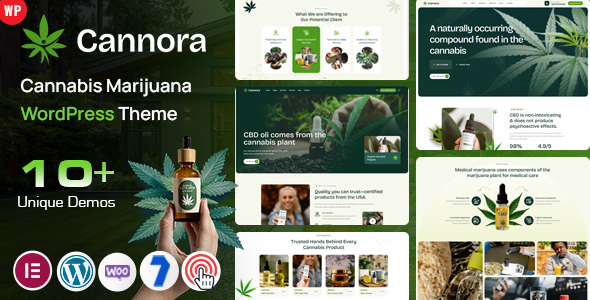 Cannora - Cannabis Marijuana WordPress Theme