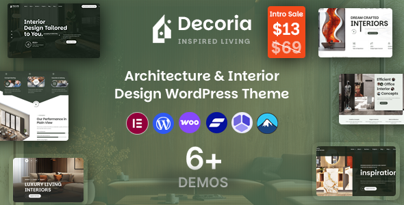 Decoria - Architecture and Interior Design WordPress Theme