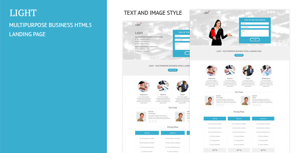 Light - Multipurpose Business Landing Page