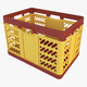 Ventilated Plastic Crate M1 - 3DOcean Item for Sale