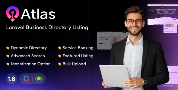 Atlas Laravel Business Directory Listing