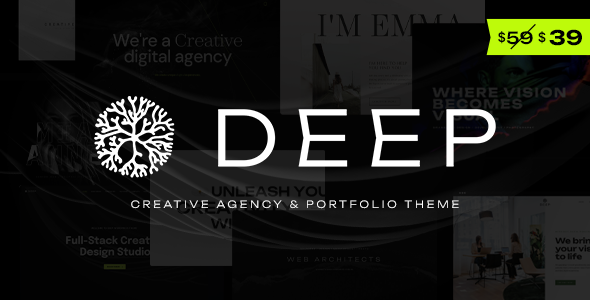 Deep - Creative Agency & Portfolio WordPress Theme