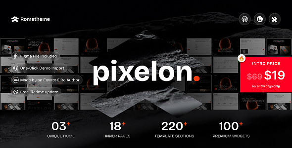 Pixelon - Creative Digital Portfolio WordPress Theme