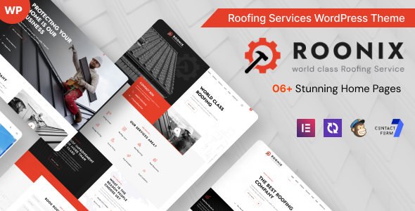 Roonix - Roofing Services WordPress Theme