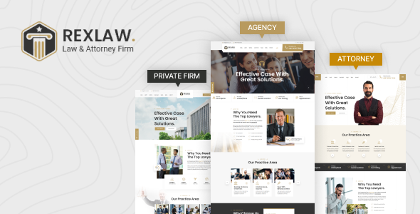 Rexlaw - Law Lawyer HTML Template