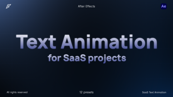 SaaS Text Animation - AE