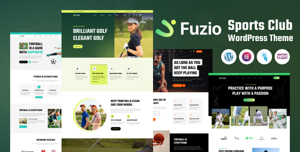 Fuzio - Sports Club WordPress Theme