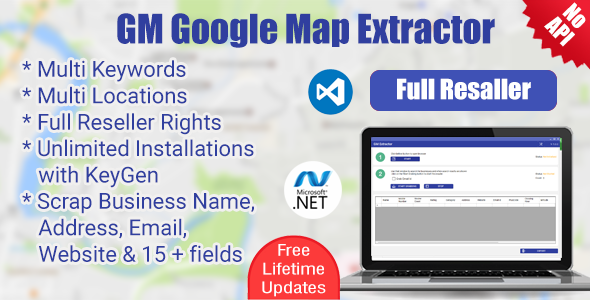 Data Extractor for Google Maps - Windows App