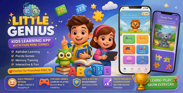 Little Genius – Kids Learning App with Mini Games