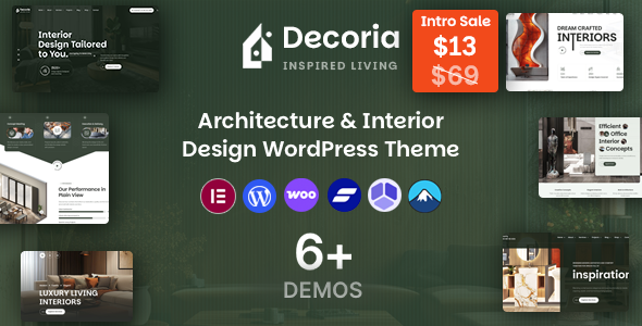 Decoria - Architecture and Interior Design WordPress Theme
