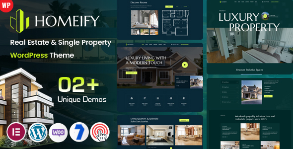 Homeify - Real Estate & Single Property WordPress Theme