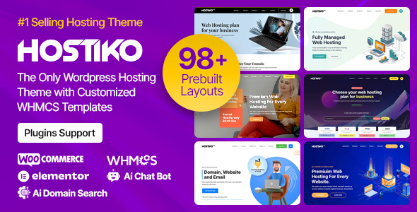 Hostiko - Hosting WordPress & WHMCS Theme