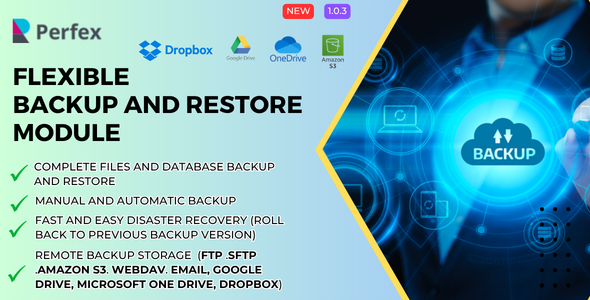 Flexible Backup and Restore Module for Perfex