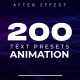 200 Text Animation Presets - VideoHive Item for Sale