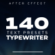 Dynamic Typewriter Text Box Presets - VideoHive Item for Sale