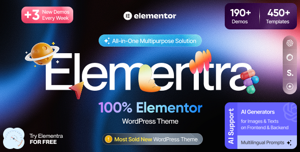 Elementra - 100% Elementor WordPress Theme
