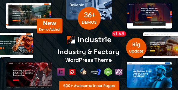 Industrie - Factory & Industry WordPress Theme