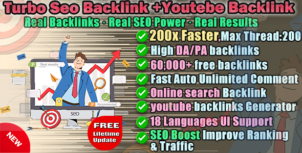Turbo Seo backlink+Youtube Backlink Generator