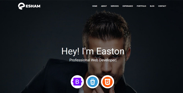 Esham - Personal Portfolio HTML Template