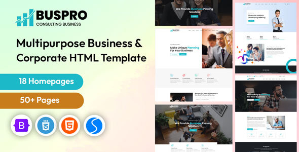 Buspro – Business Consulting HTML Template