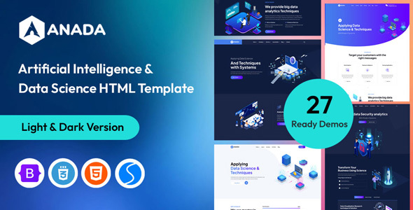 Anada – Ai Agency & Data Science HTML Template