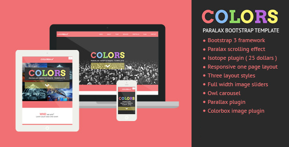 Colors - Paralax Bootstrap HTML5 Template