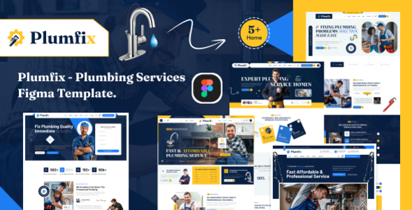 Plumfix - Plumbing Services Figma Template