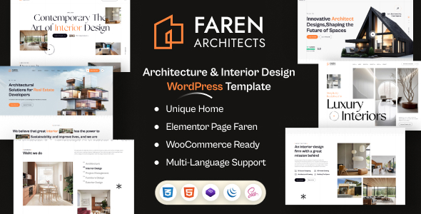 Faren - Architecture and Interior Design WordPress Theme