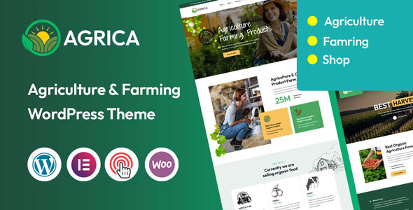Agrica – Agriculture & Organic Farm WordPress Theme
