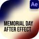 Memorial Day After Effect - VideoHive Item for Sale