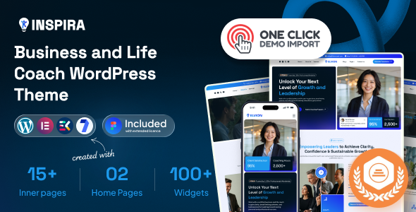 Inspira - Business and Life Coach WordPress Theme