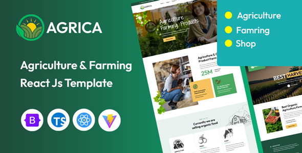 Agrica - Agriculture & Organic Farm React JS Template
