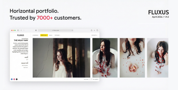 Fluxus - Horizontal Portfolio Theme