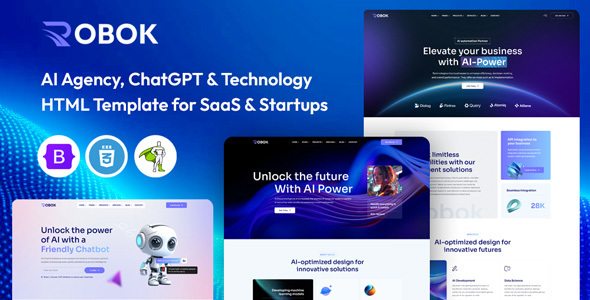 Robok - AI Agency & Technology HTML Template