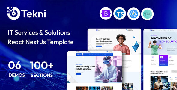 Tekni - IT Solutions & Services React Next.js Template
