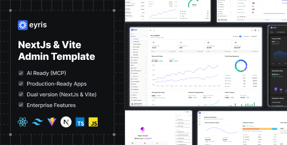 Eyris - NextJs & Vite React Tailwind Admin Template