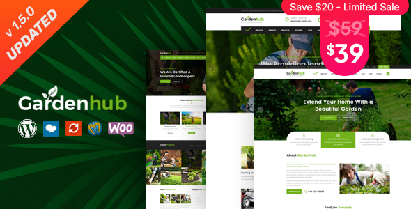 Garden HUB - Lawn & Landscaping WordPress Theme