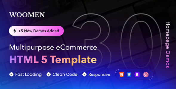 WooMen - Multipurpose eCommerce HTML5 Template