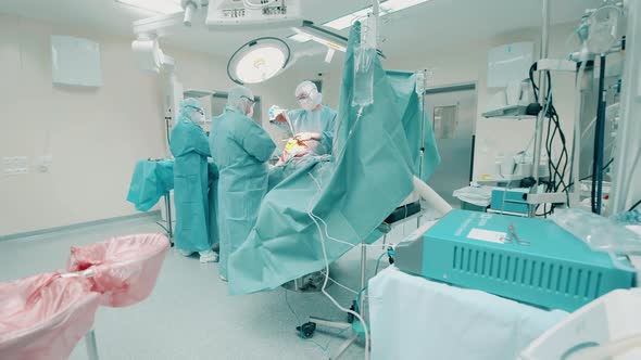 Orthopedic Operation is Being Done By a Group of Surgeons