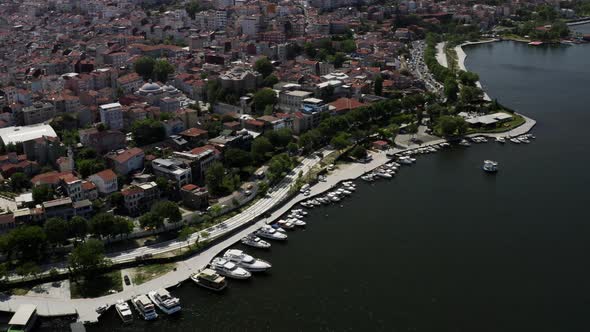 Istanbul City And Marine Aerial View