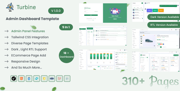 Turbine - Admin Dashboard Template